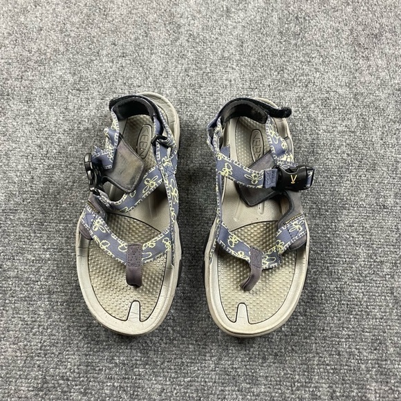 KEEN Women Maupin Strappy Waterproof Sandal blue/grey/yellow size: 10.5 - Picture 1 of 9